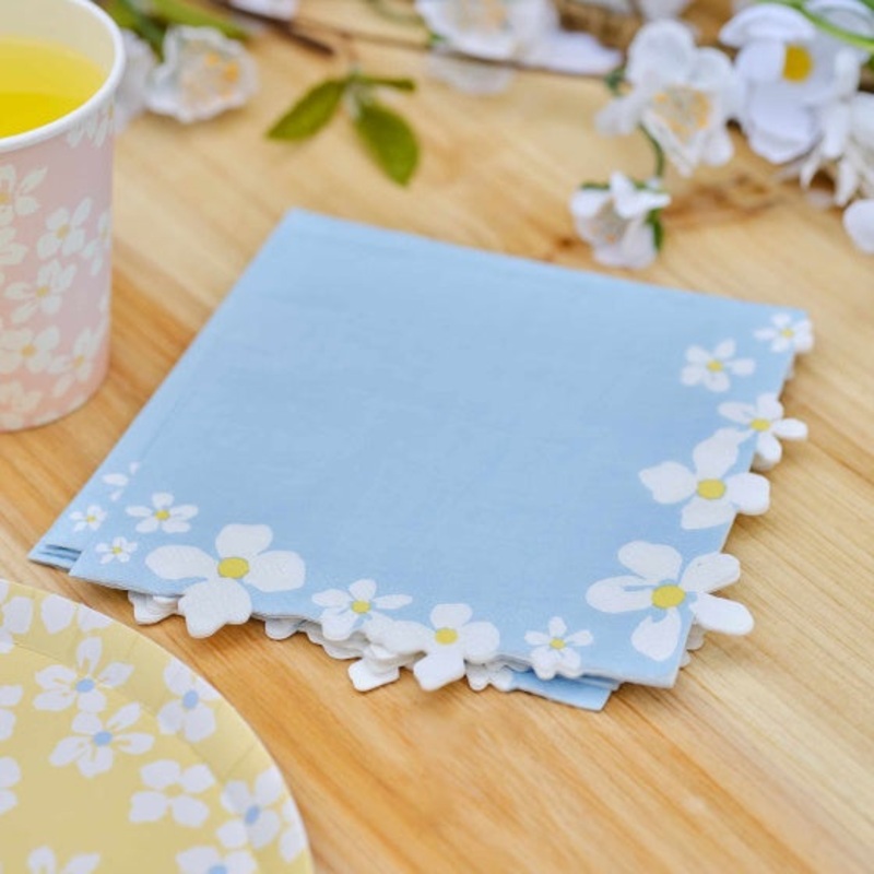 Pastel Flower Napkins 16pk - Hello Spring