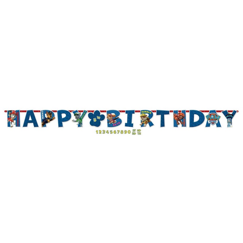 Paw Patrol Banner " Add and age" Banner Kit