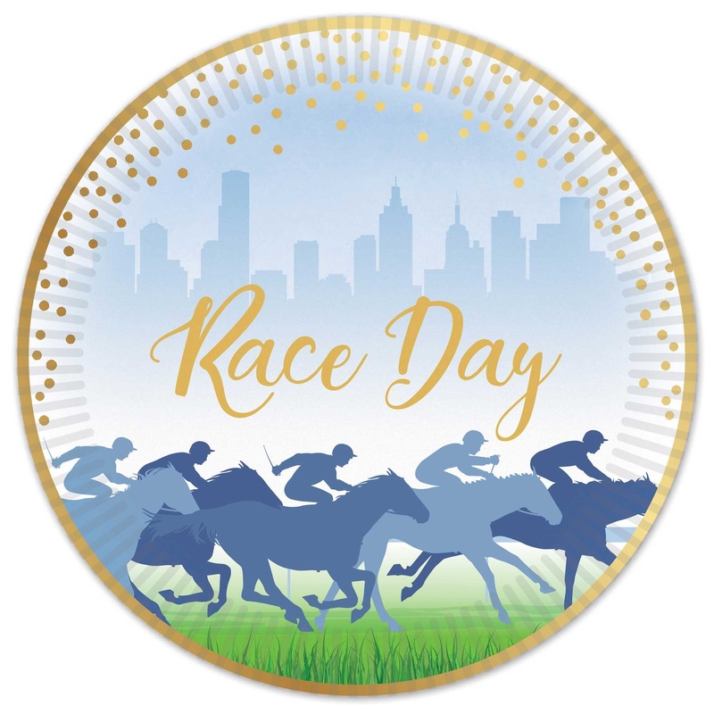 Race Day Paper Plates Pk 8 | Melbourne Cup Decorations