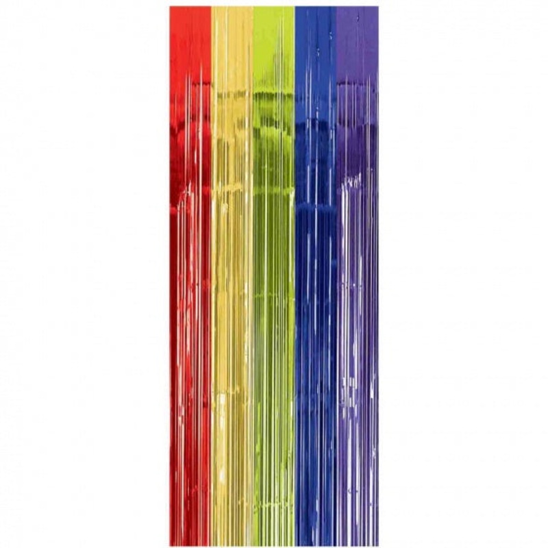 Rainbow Metallic Door Curtain