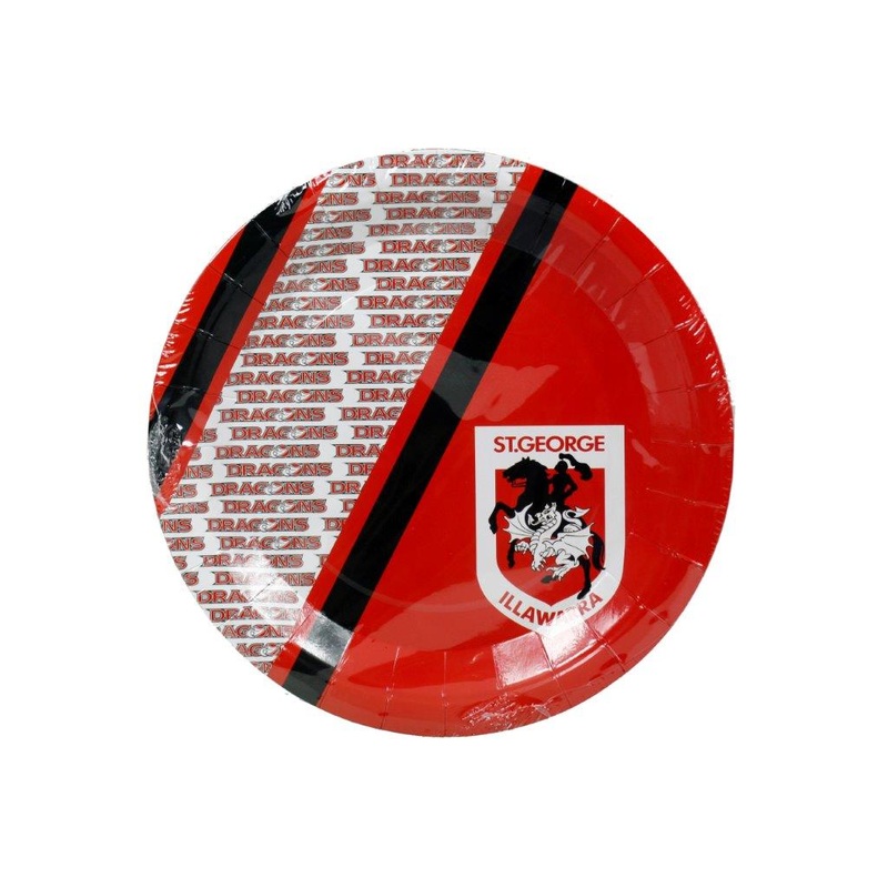 St George NRL Plates Pack of 6