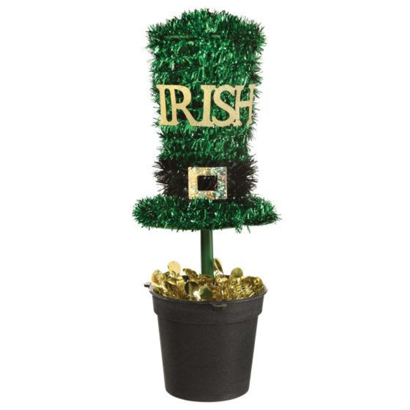 St Patricks Day Centerpiece  -Tinsel