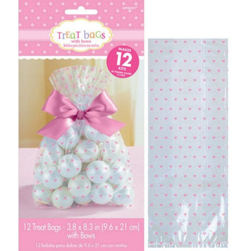 Treat Bags with Bows | Pink