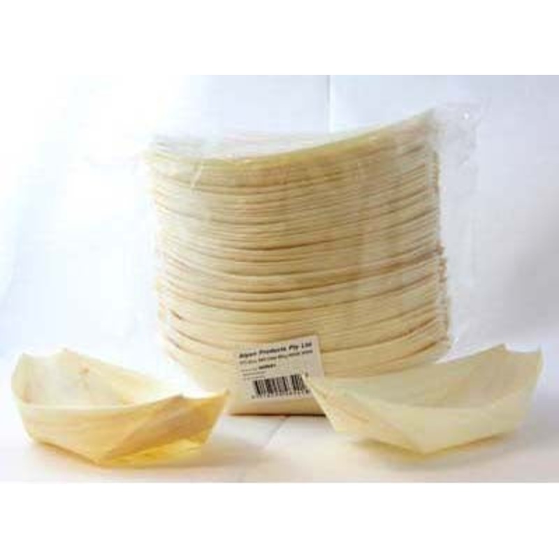Wooden Boats 12.5cm Pk50