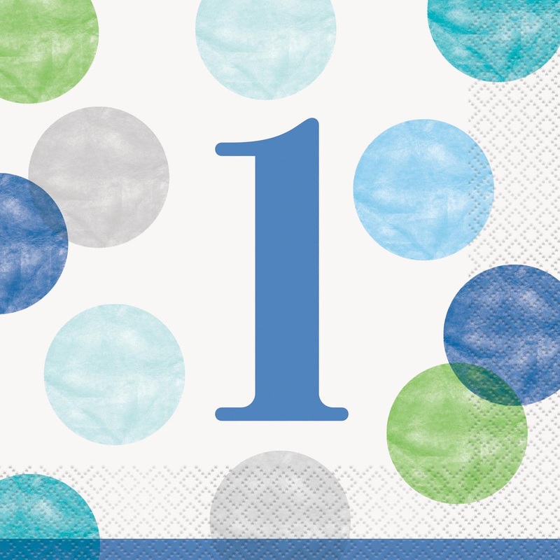1st Birthday Lunch Napkins | Boy