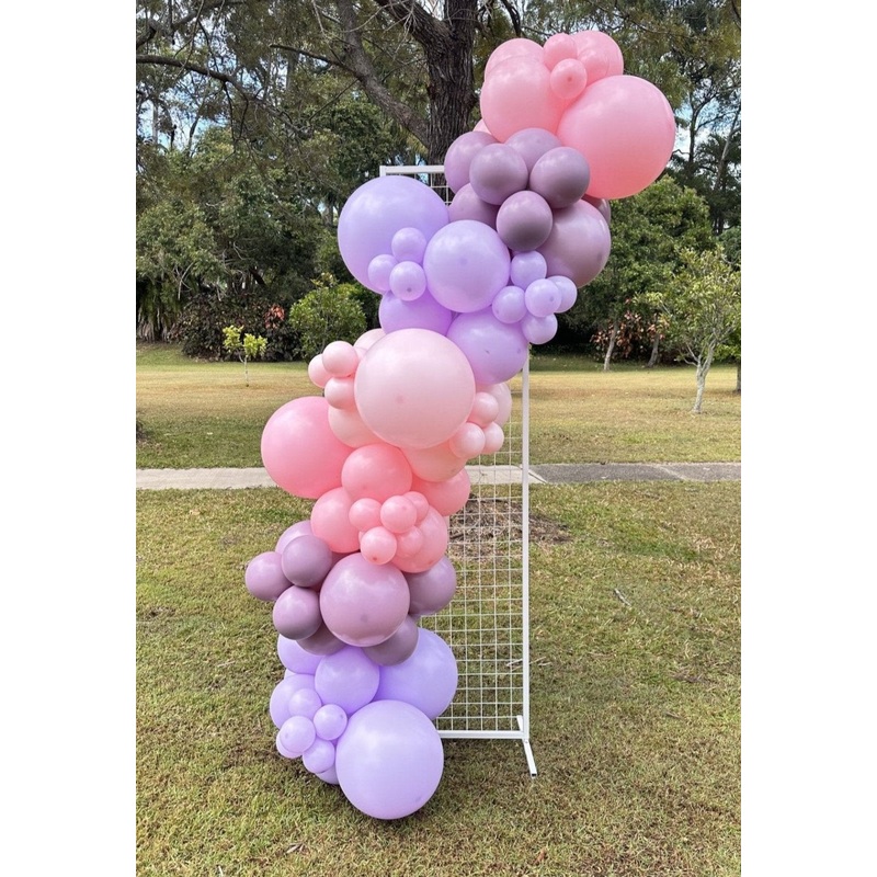 2m Balloon Garland on Rectangle Standing frame - Choose Your Colours
