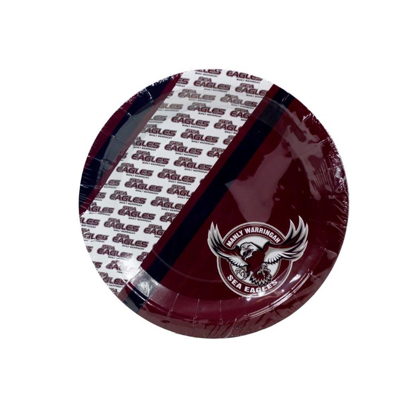 Manley Sea Eagles NRL Plates Pack of 6