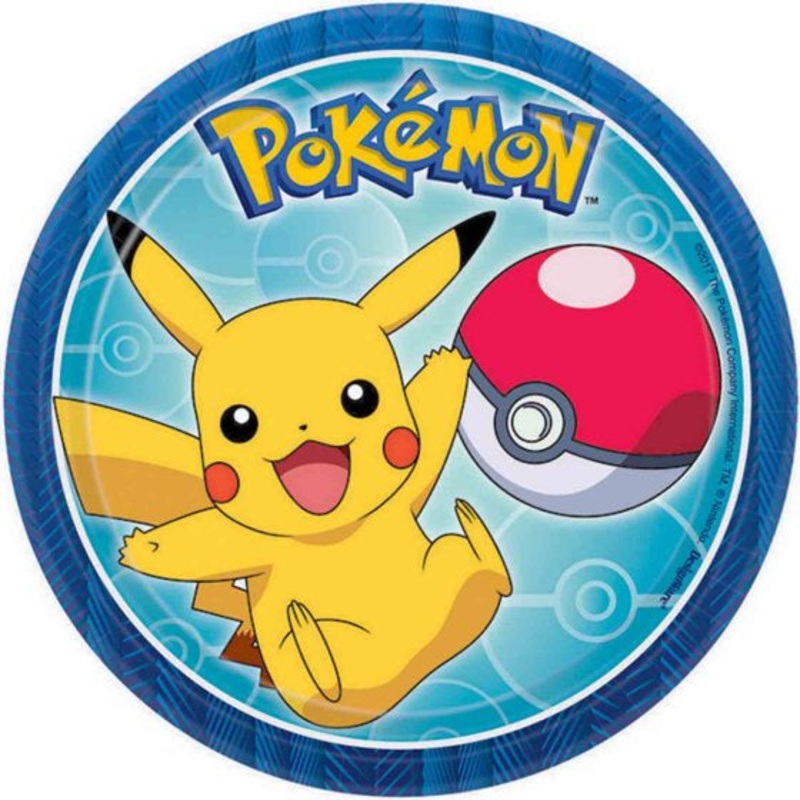 Pokmon Paper Snack Plates 8pk