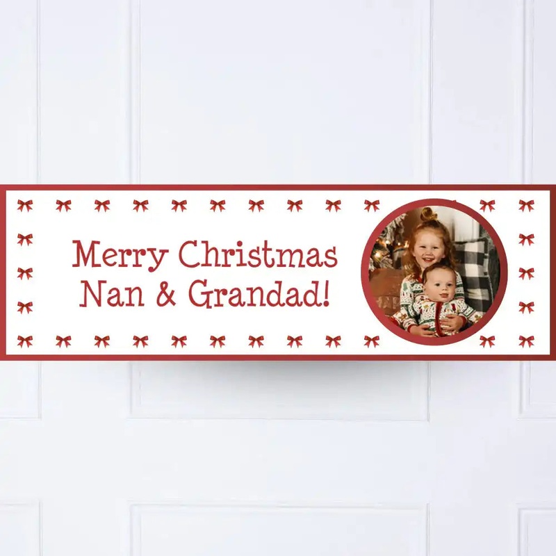 Red Ribbon Personalised Party Banner
