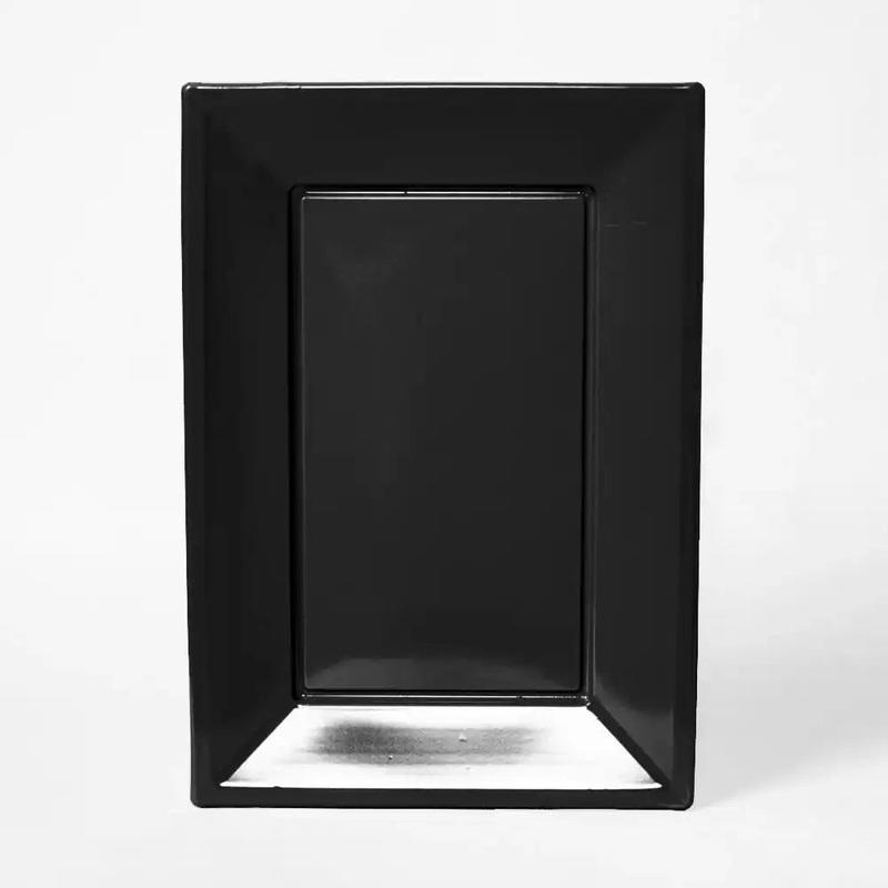 Reusable Plastic Serving Trays - Black (x3)