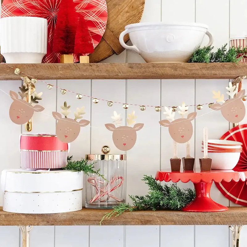 Rudolph Reindeer & Balls Banner Set