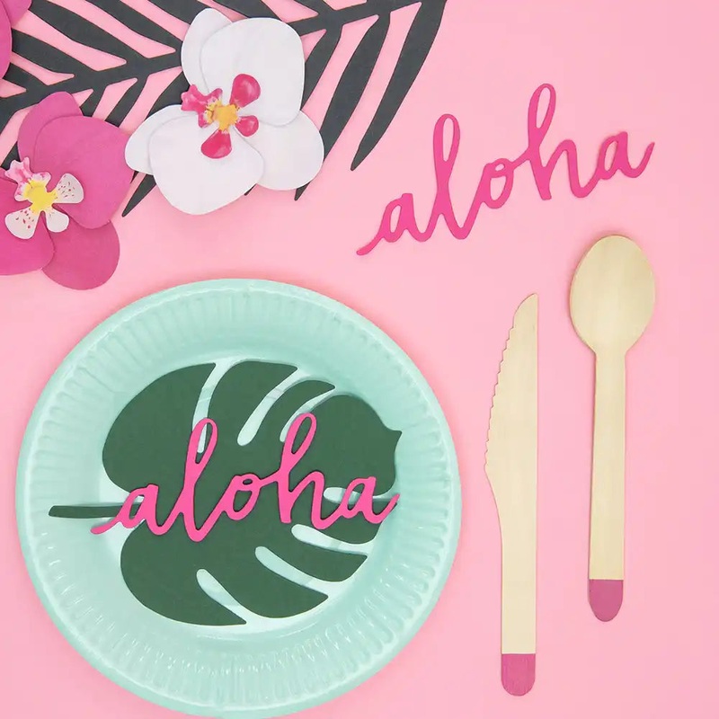 Aloha Table Confetti Decorations (x6)