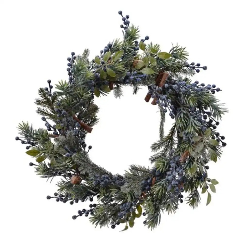 Frosted Blue Berries Wreath