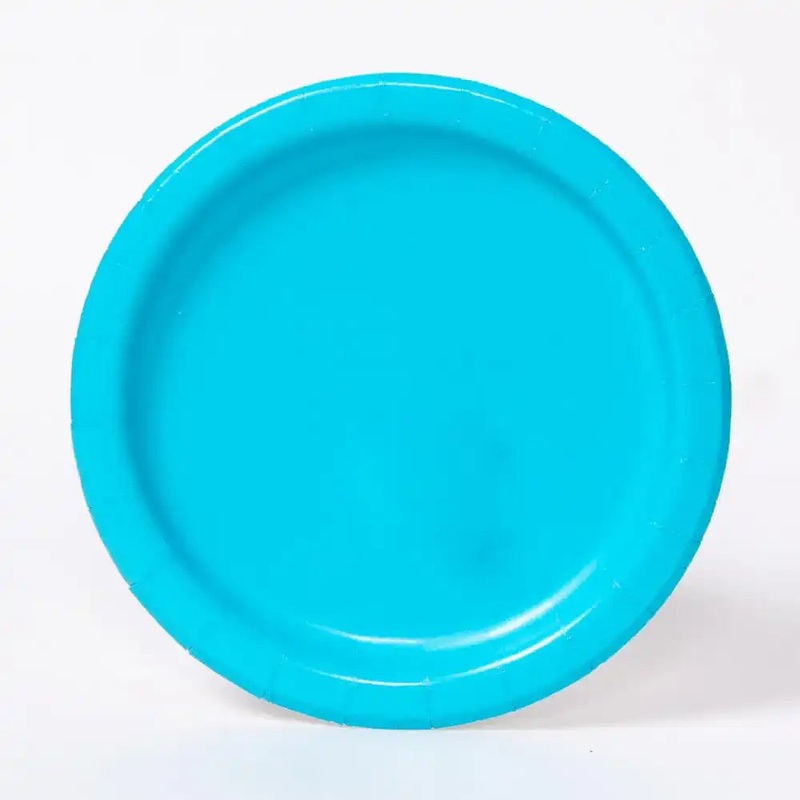 Paper Party Plates Turquoise (x8)