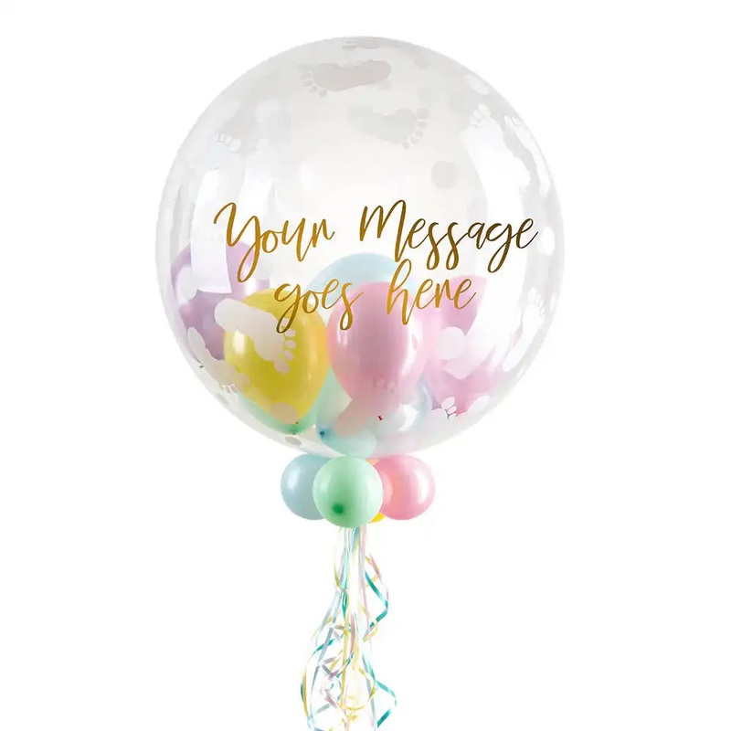 Personalised Bubble Balloon in a Box - Sweet Baby