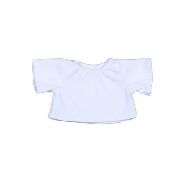 White T-Shirt Teddy Bear Outfit