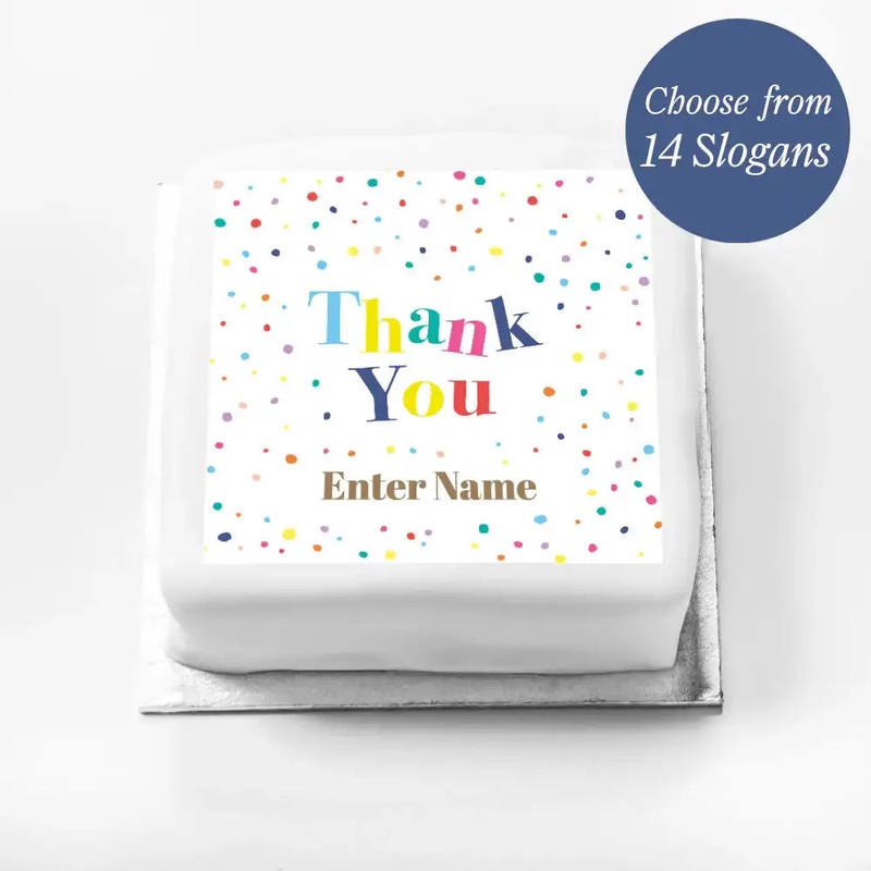 Personalised Slogan Gift Cake  Pastel Dots