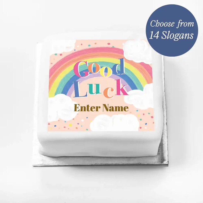 Personalised Slogan Gift Cake  Rainbow Pink
