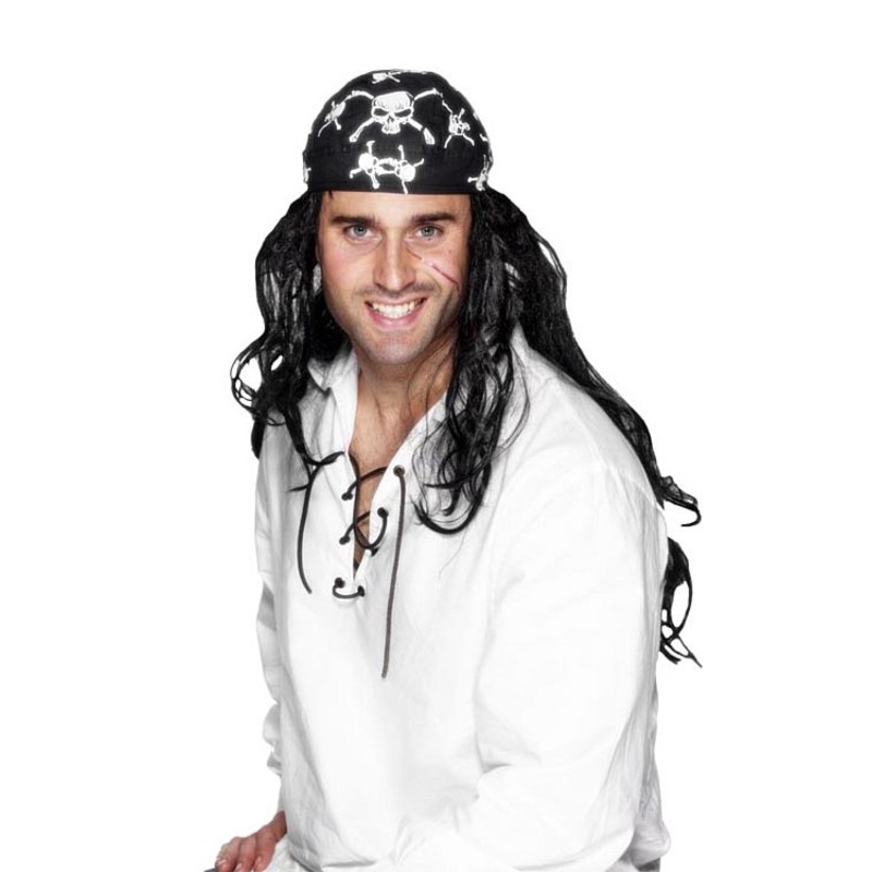 Pirate Bandana with Skull & Crossbones