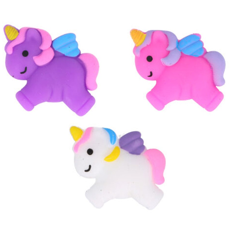 Mini Unicorn Squishies - Assorted Designs - 5cm - Each