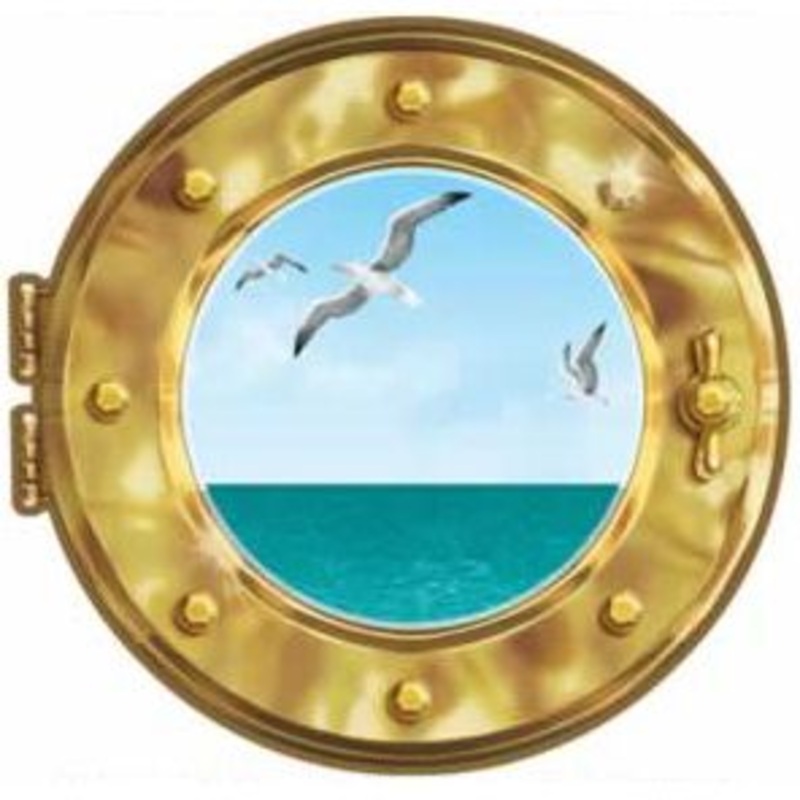 Porthole Ship Window Sticker - 30.5cm