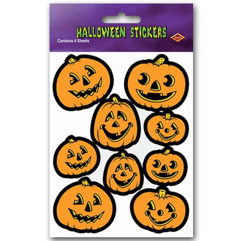 Pumpkin Stickers - 19cm - 36 Stickers