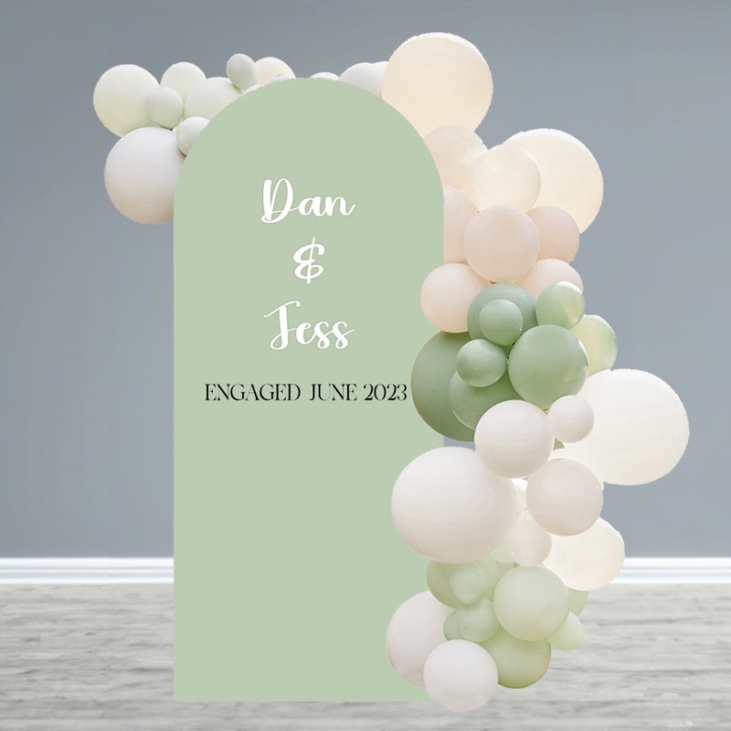 Personalised Sage Green Sailboard Message Cardboard Cutout Sign - 185cm