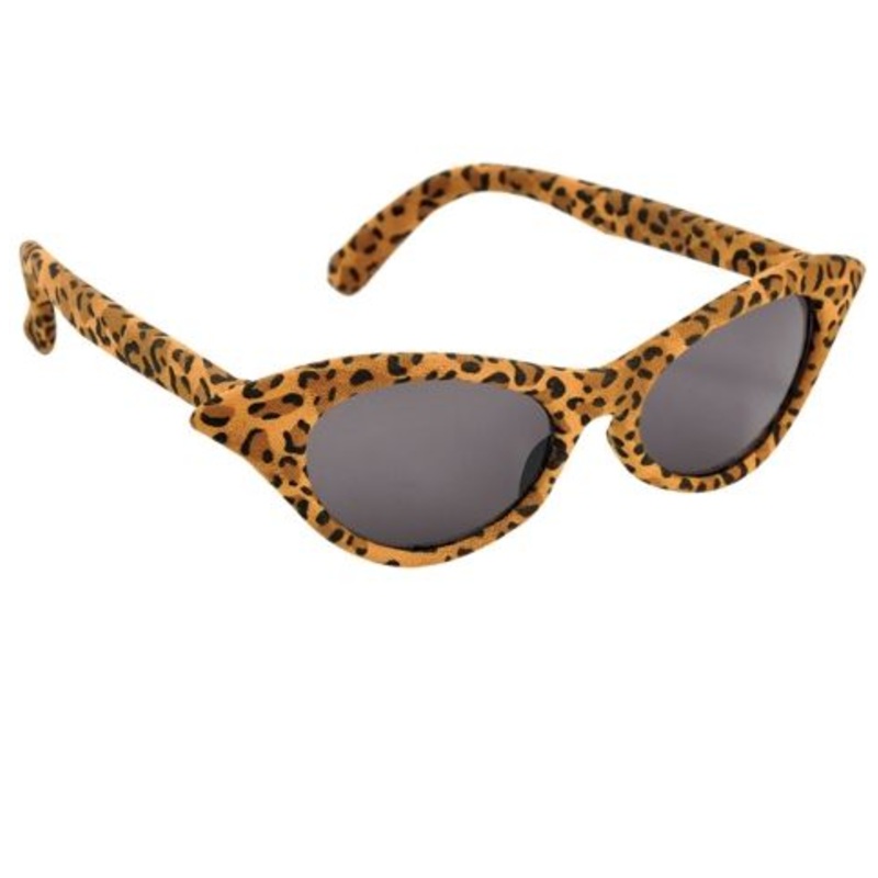 Vintage Leopard Print Sunglasses