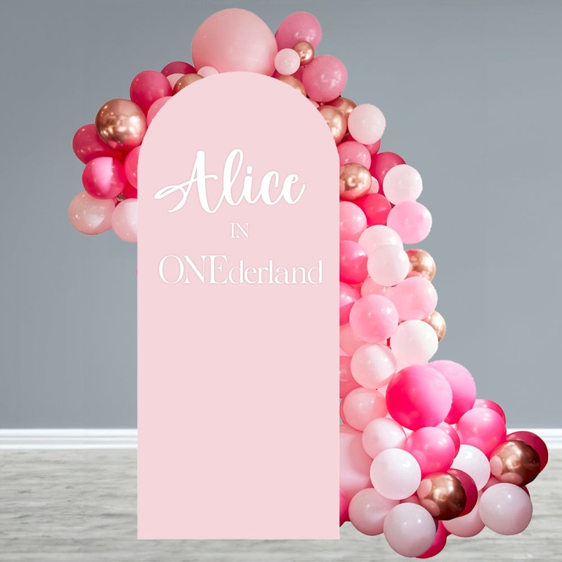 Personalised Blush Pink Sailboard Message Cardboard Cutout Sign - 185cm