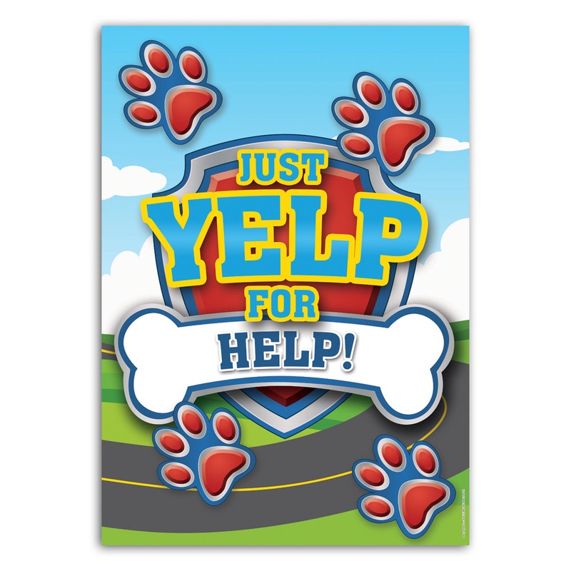 Puppy Paws Poster Decoration - A3