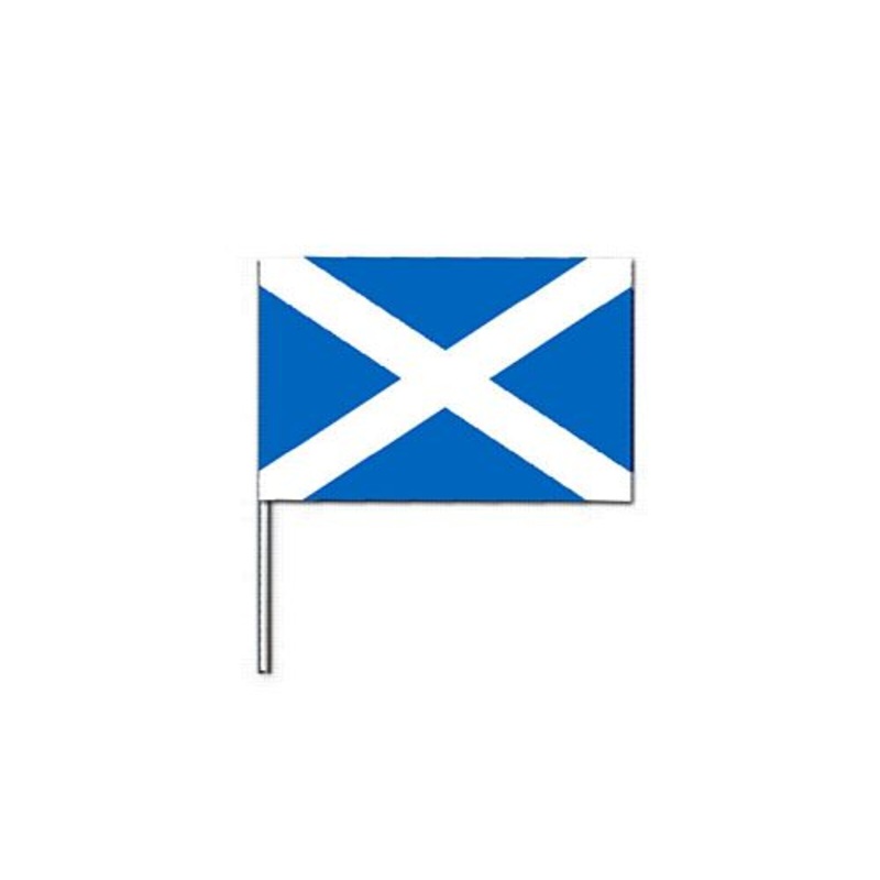 St Andrews Small Cloth Flag On A Pole - 9" x 6"