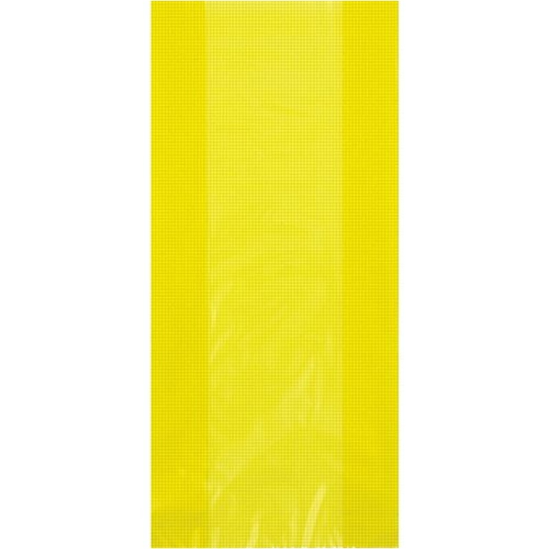 Yellow Plastic Cello Bags - 28cm - Pack of 30