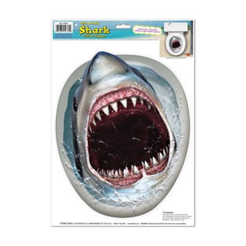 Shark Toilet Seat Sticker - 43cm