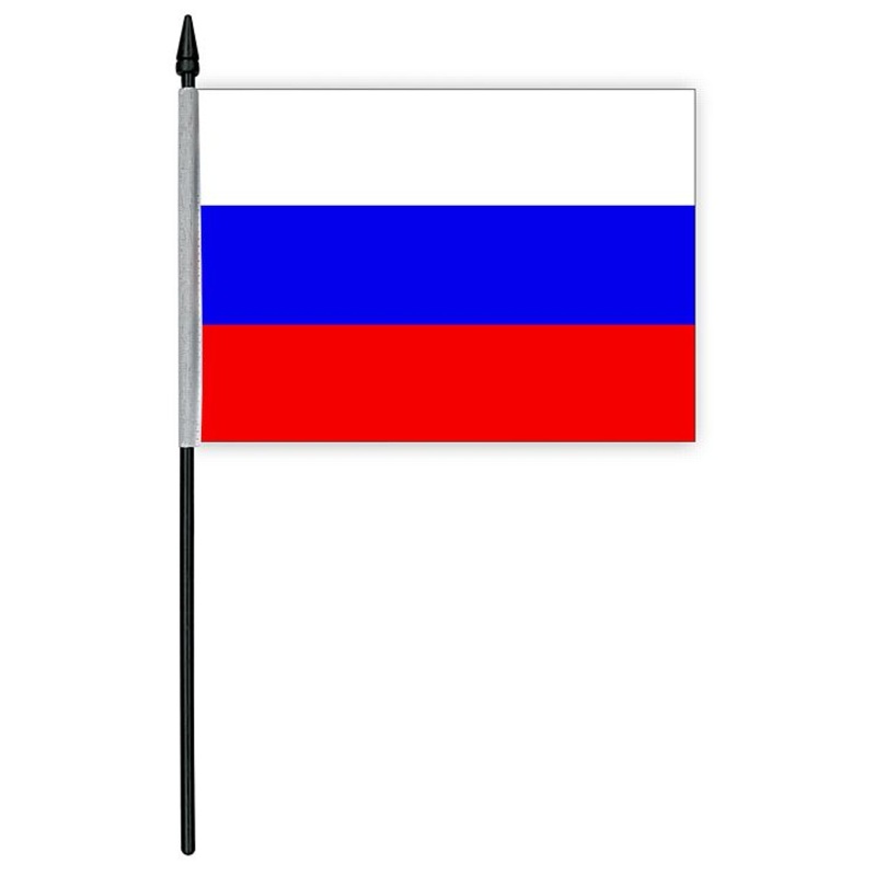 Russian Cloth Table Flag - 4" x 6"