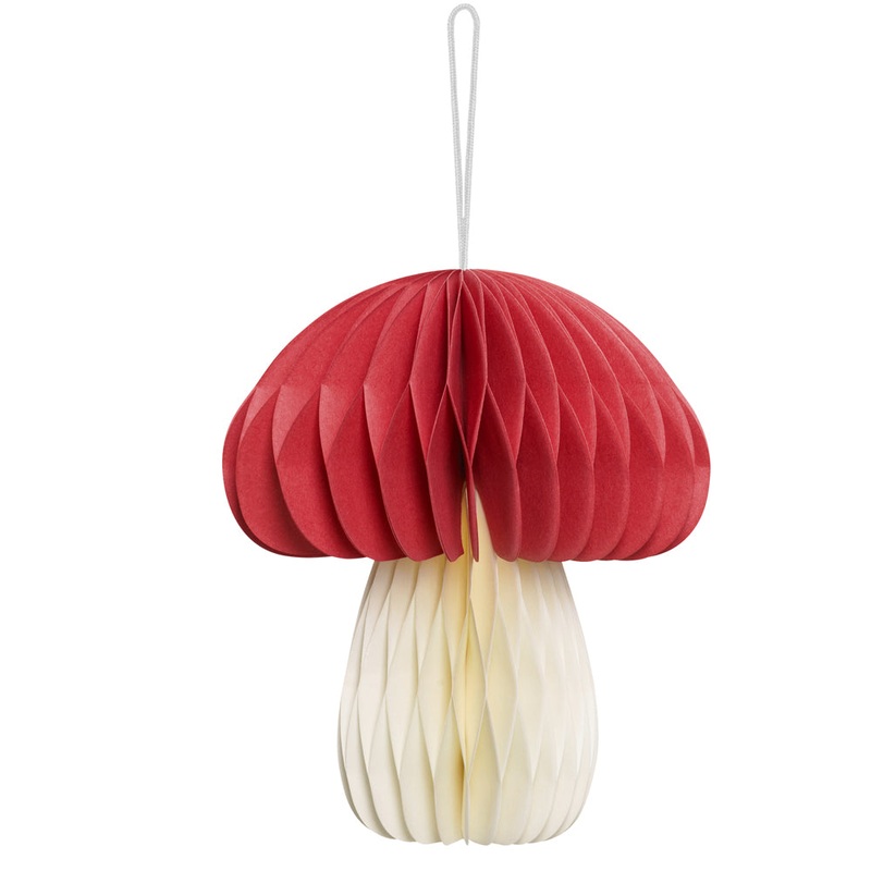 Toadstool Mushroom Paper Decoration - 12.5cm