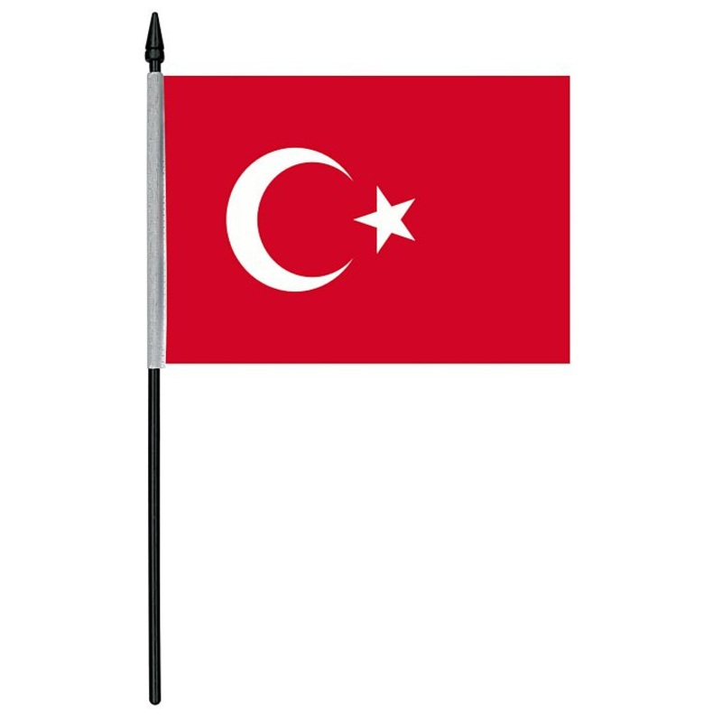 Turkish Cloth Table Flag - 4" x 6"