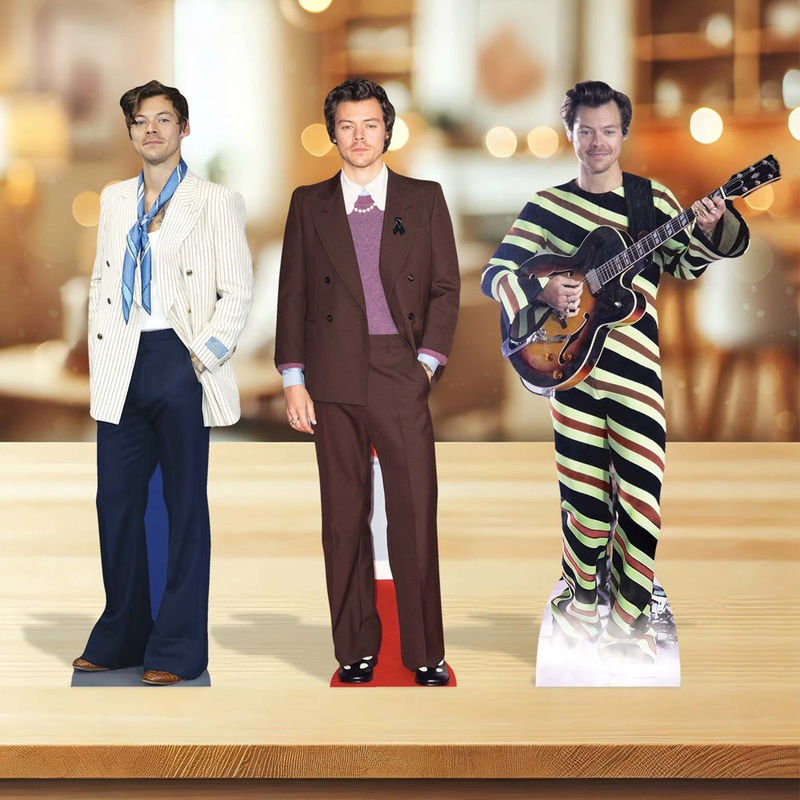 Mini Harry Styles Desktop Card Cutout Decorations - Pack of 3 - 31cm
