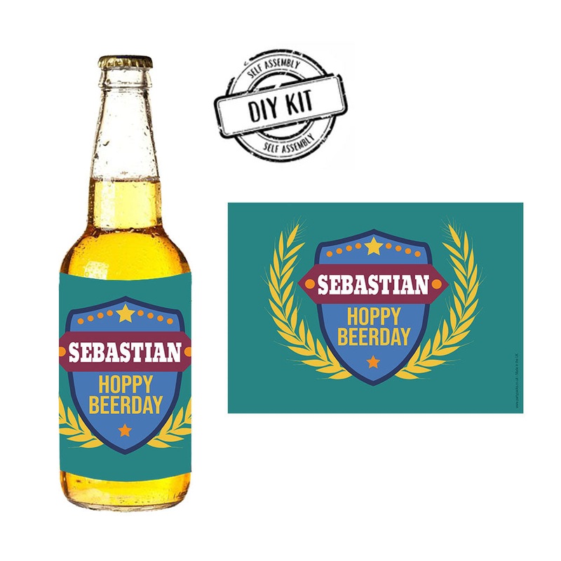 Personalised Beer Party Labels - Sheet of 4