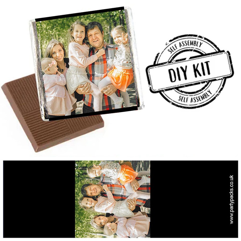 Personalised Single Photo Square Chocolates - Pack of 16