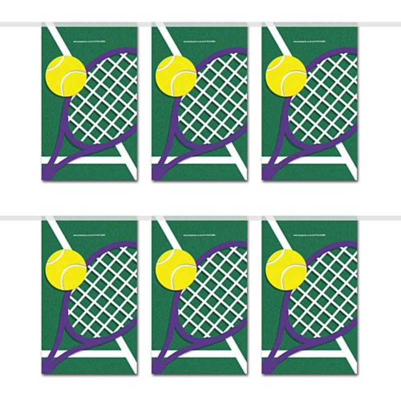 Tennis Flag Interior Bunting - 2.4m