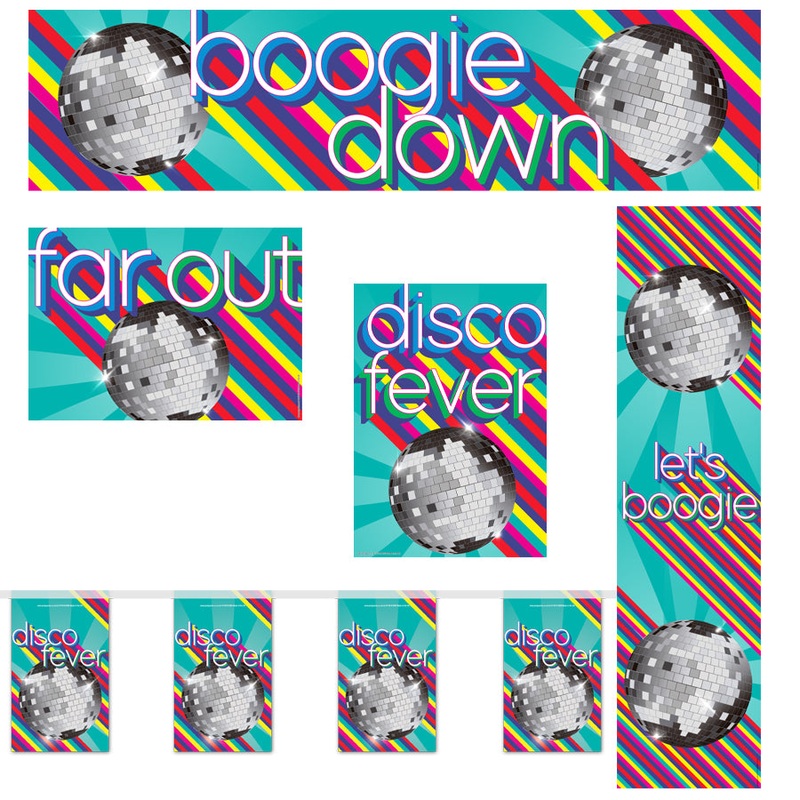 1970's Disco Ball Party Decoration Pack