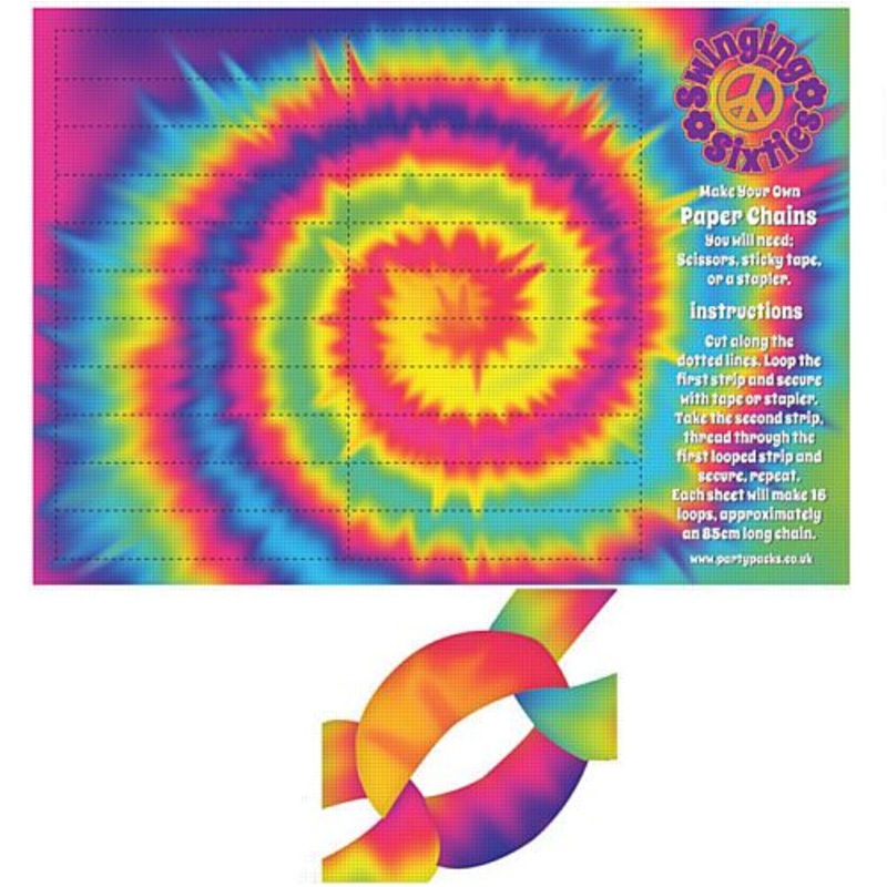 60's Scene Paper Chain Kit - A3 Card