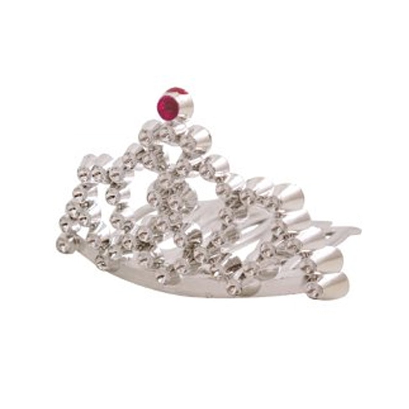 Mini Princess Tiara Hair Comb - 2 Assorted Designs - Each