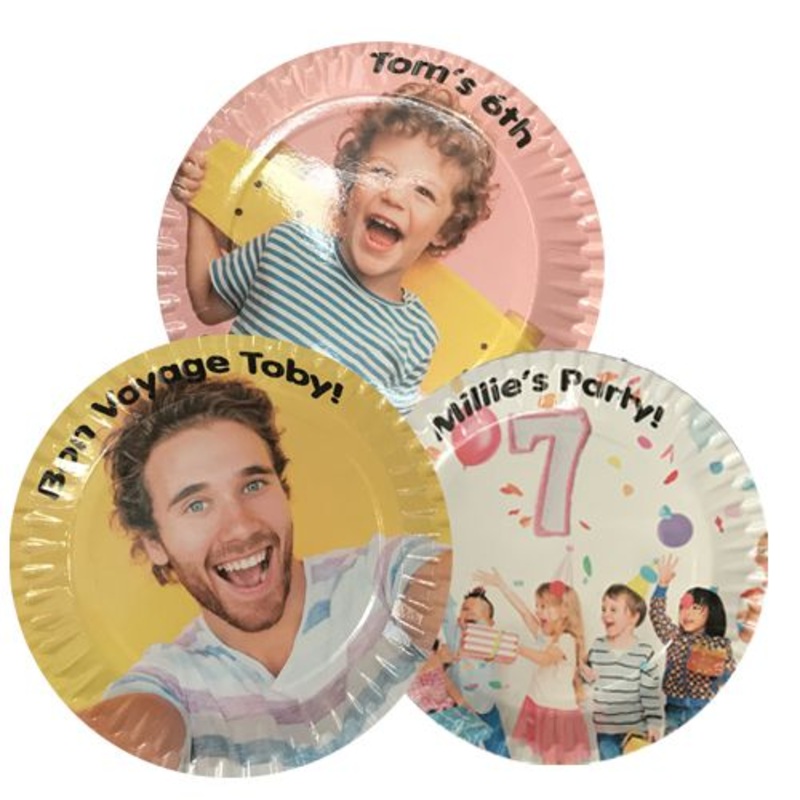 Personalised Paper Plates - Pack of 20 - 23cm