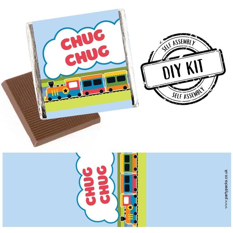 Square Chocolates - Trains - Pack of 16