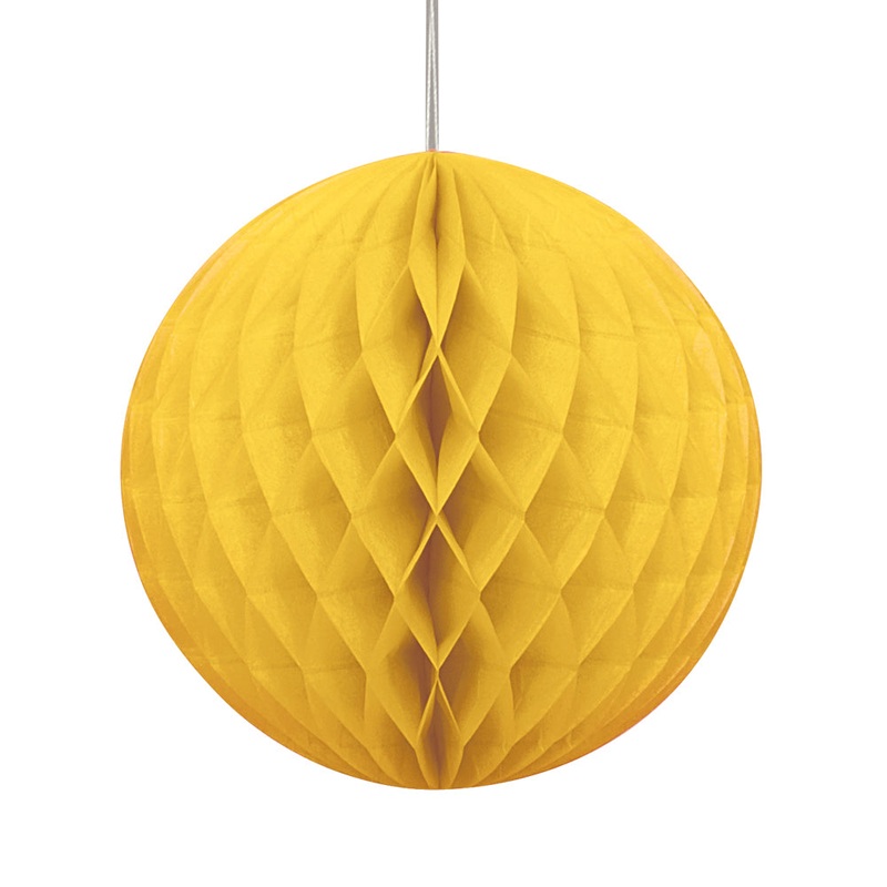 Yellow Tissue Ball - 20cm