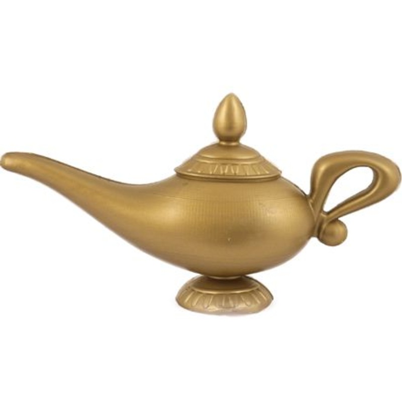Plastic Gold Genie Lamp - 12cm