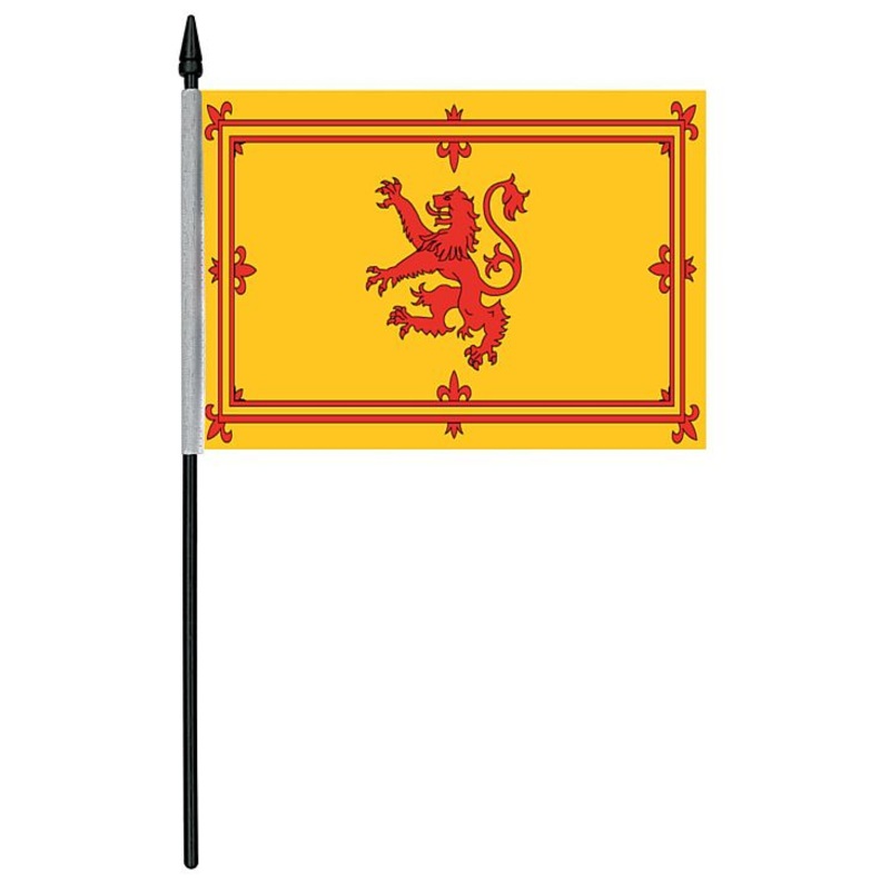 Rampant Lion Cloth Table Flag - 4" x 6"