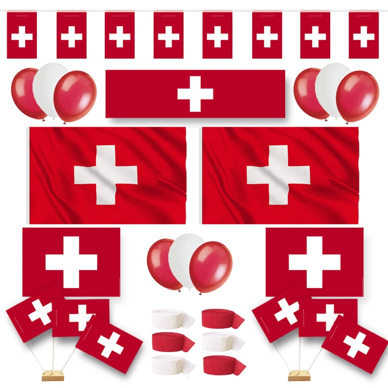 Switzerland Flag Decoration Pack