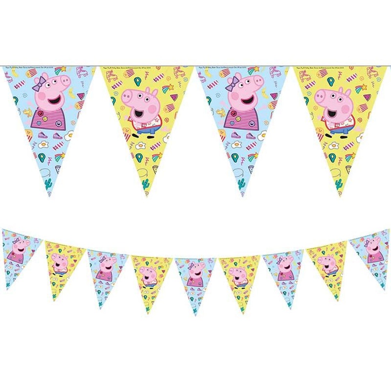 Peppa Pig Triangle Flag Bunting - 2.3m